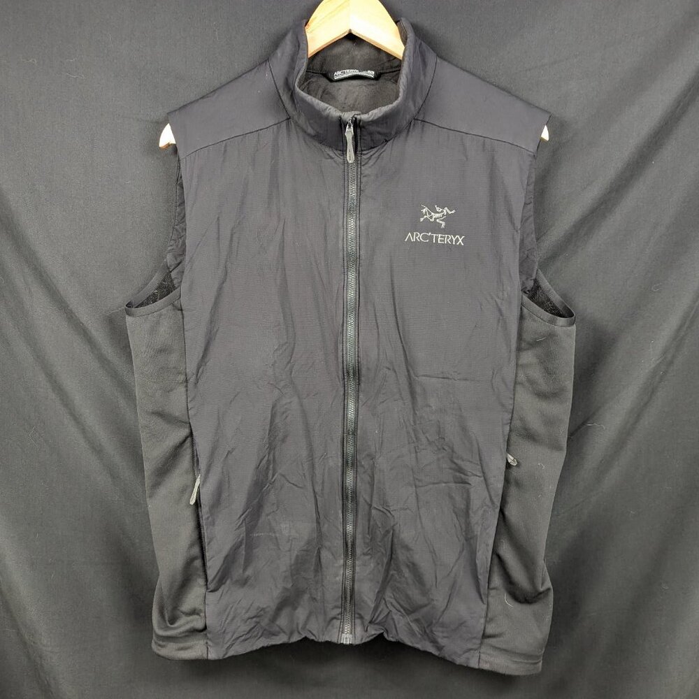 Arc'teryx Lightweight Vest Men's Size Medium Black Nylon Insulated Excellent